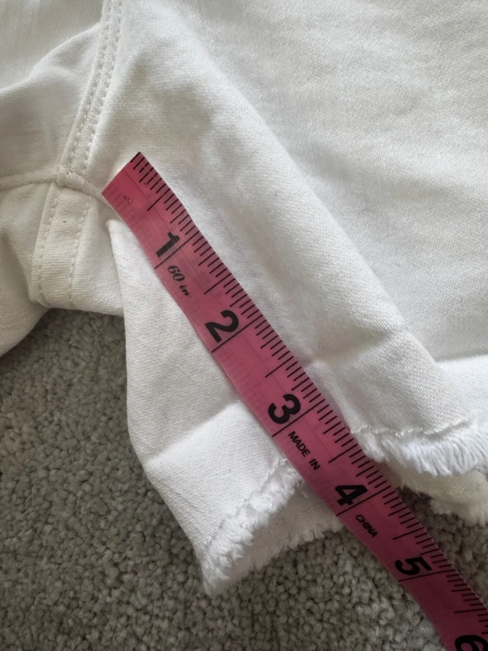 NWT J. Crew White Denim Shorts Size 30